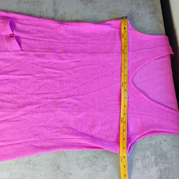 Horny Toad Tank Flexcel Shift Dress Womens Large Pink Pocket Casual Athleisure - Picture 11 of 12